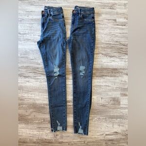 Old Navy Blue ballerina Jeans with Distressed Knees